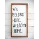 Popular Personalized Wooden Welcome Signs 30 X 60 Cm Moisture Proof