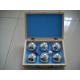 72mm wooden box bocce ball for sporting, petanque set, boules set for garden playing