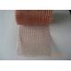 Reusable Copper Knitted Mesh SS304 SS316 Flatten / Corrugated Shape 0.5mm