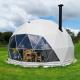 Semi Sphere Eco Living Geodesic Dome Tent PVC Fireproof Canvas