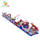 Giant Christmas Inflatable Obstcle Course Bouncer Combo Jumping Castle Bouncer Slide