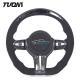 Racing Sports Matte Bmw Carbon Fiber Steering Wheel LED Full Alcantara ODM