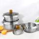 High Quality Food Cooking Pot 304 Stainless Steel 18cm 20cm 22cm Restaurant Stock Pot Set Cooking Pot