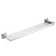 Wall Mount SUS304 Stainless Steel Bathroom Stand Satin Tempered Glass Shelf
