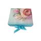 Printed Flower Surface Environmental Folding Gift Boxes Magnetic Closure