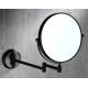 Bathroom stainless steel Telescopic led makeup Mirror 2-Face Mirror Dual Arm Extend black bath mirror