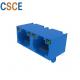 PBT Unshielded RJ45 Modular Jack 8 Pin 8 Contact 1*2 Ports ISO 9001 Approved