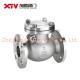 Metal Seal Stainless Steel Flange Swing Check Valve Pn16 H44W for Marine Applications