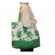 Decorative Reusable Shopping Tote Bags Customized With Plants Pattern