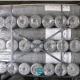 Hexagonal Hole Gabion Stone Cages Galvanised Wire Roll Silver Color 2 X 1 X 1m