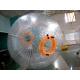 Recreational TPU Inflatable Grass Zorb , Orange 3m Diameter Soccer Zorb Ball