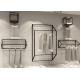 Customized Size Clothing Display Rack / Garment Wall Display Small And Light Style
