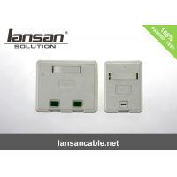 High-impact Flame Reisistance Plastic Two Port Cat6 Surface Mount Box