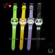 Cute designed case and cartoon dial for children watch with silicone strap