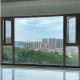 Aluminum Frameless Window Double Pane Tempered Clear Glass Easy To Operate Louver