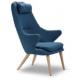 North Europe style fabric leisure chair with headrest