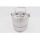 26cm 2/3/4/5-Tier Best selling food basket mirror polishing stainless steel tiffin box carrier stackable bento lunch box