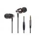 High Durability Metal Earbuds With Mic Customized Color 10MW Power Input