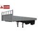 Wall Side Container Chassis Trailer 12 Twist Lock White Color Rigid Suspension System