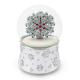 11.5CM Jewel Snowflake Resin Rotating Snow Globe With Music