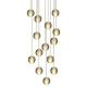 Contemporary Bar  Sphere Glass Hanging Lights / Glass Pendant Chandelier