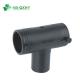 Equal Indonesia Butt Fusion Black Tee Type HDPE Pipe Fittings for Water Supply Needs