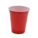18OZ 530Ml Disposable Plastic Cups Red PS Shot Glasses Plastic For Wine Cold Drinks