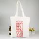 Promotional Blank White 100% Cotton Printed Reusable Shopping Bags With Handles