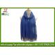 Chinese factory blue embroider tassel lace thin scarf 20%Cotton 80%Polyester 70*180cm spring summer autumn keep fashion