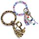 Women Lightweight Round Bracelet Keychain Nickle Plating CE Certification