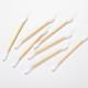 Medical 3 4 Bamboo Cotton Buds Stick Tipped Swab Disposable Cleaning Hospital