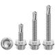 3.5mm 3.9mm Gal Steel ASTM 193 Zinc Plated Flange Roofing Self Drilling Screw DIN7504
