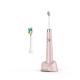 800mAh IPX7 Pink Battery Operated Electric Toothbrush For Teeth Whitening