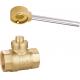 1611 Female thread Ends Magnetic Lockable Brass Ball Valve Sizes DN15 DN20 DN25 DN32 DN40 DN50 Stemhead Round Patterned
