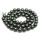 Luxury Luster Black Round 10mm Shell Pearls Necklace 22 inches (N10736)