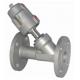 Flange Stainless Steel Y Type Pneumatic Angle Seat Valve