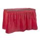 Burgundy Polyester Banquet Table Skirts For Commercial Events Decorations