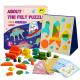 Animal and Vehicle Soft Felt Fabric Puzzle Kids Educational Toys