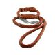 High quality braided rope pet dog collar chain leash dog collars in leather