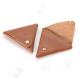 PU Leather Small Triangle Coin Pouch Embossed Logo Ladies Coin Purse Wallets