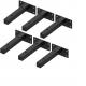Black Industrial Shelf Brackets for 8 Inch Decorative Floating Shelves 4mm/6mm Thickness