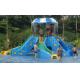 Interactive Kids and Adult Fiberglass Slides Swimming Pool Play Equipment
