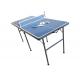 Blue Color Junior Ping Pong Table , Portable Mid Size Table Tennis Table For Family Play