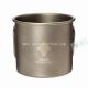Titanium camping water cup/backpacking cookware cup/capacity 450ml