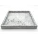 Decorative Square Serving Tray White With Vein Durable Moisture Resistant