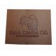 Printing ODM Custom Leather Labels Adhesive Backing