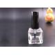 Transparent Glass Empty Nail Varnish Bottles Custom Color For Personal Care