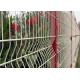 3 D Welded Folding Wire Mesh Fence / Bending Garden Security Fencing