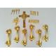 Plastic Funeral Coffin Handles African Style H9002 Set Customized In Gold Color