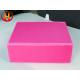 Pink Corrugated Plastic Box Impact Resistant Flat Surface